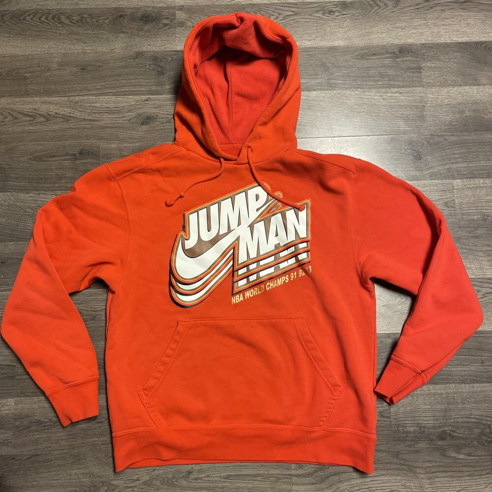 Nike Air Jordan Jumpman NBA World Champs 91,92,93 Hoodie Men's Large
